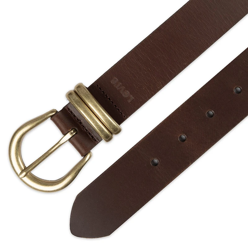 Levi's® Double Metal Loop Casual Belt, Genuine Leather Womens Belt