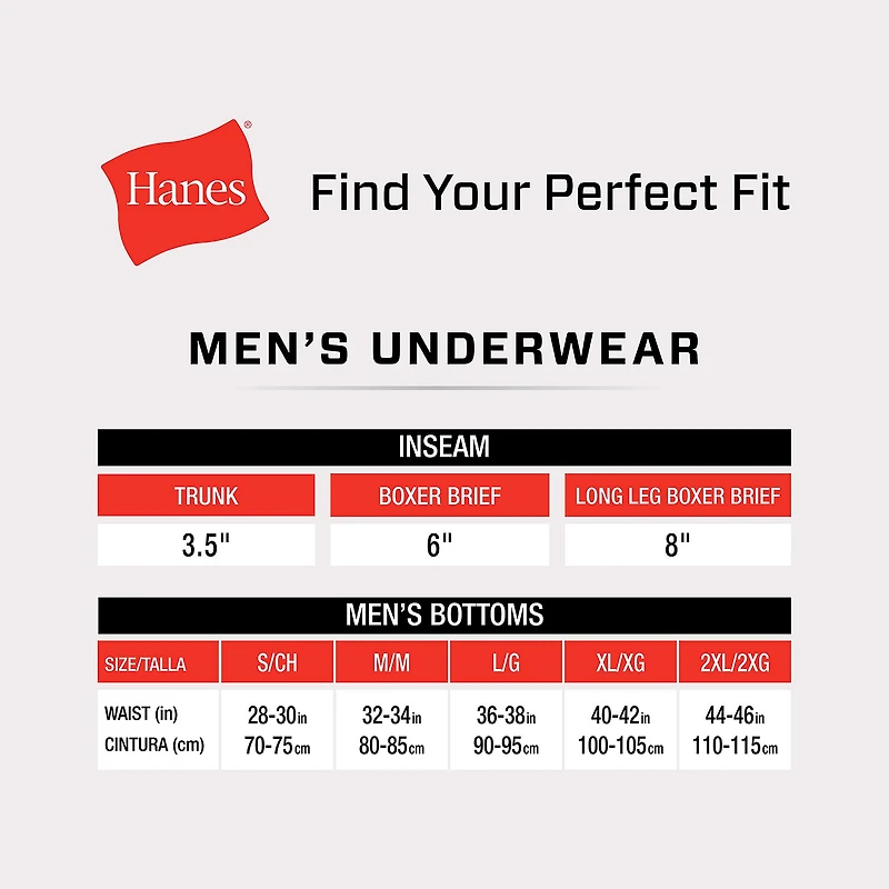 Hanes® Ultimate Men's Underwear 3-Pack Comfort Flex Fit® Boxer Briefs with Total Support Pouch™ Ufsbq3