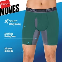 Hanes® Ultimate Men's Underwear 3-Pack Moves X-TEMP® Cotton Stretch Boxer Briefs Um5bb3