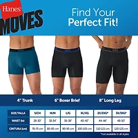 Hanes® Ultimate Men's Underwear 3-Pack Moves X-TEMP® Cotton Stretch Boxer Briefs Um5bb3