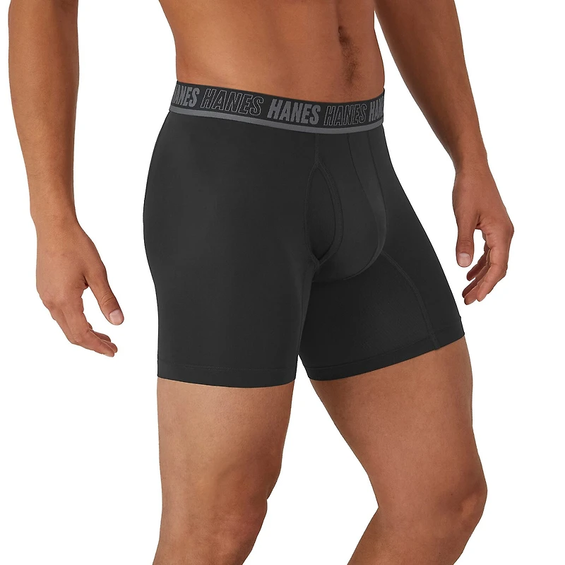 Hanes® Ultimate Men's Underwear 3-Pack Moves X-TEMP® Performance Boxer Briefs Um2be3