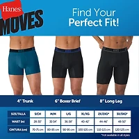 Hanes® Ultimate Men's Underwear 3-Pack Moves X-TEMP® Performance Boxer Briefs Um2be3