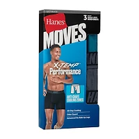 Hanes® Ultimate Men's Underwear 3-Pack Moves X-TEMP® Performance Boxer Briefs Um2be3