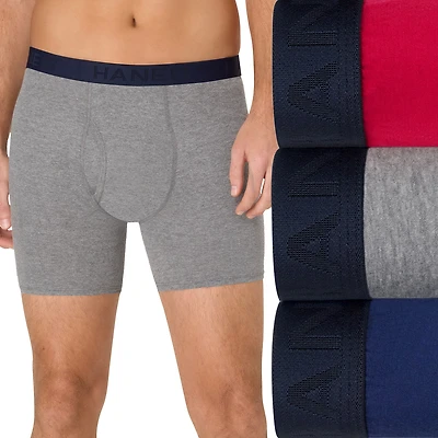 Hanes® Ultimate Men’s Underwear 3-Pack ComfortBlend® Boxer Briefs Underwear, Moisture-Wicking Ubbbb3