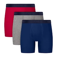 Hanes® Ultimate Men’s Underwear 3-Pack ComfortBlend® Boxer Briefs Underwear, Moisture-Wicking Ubbbb3