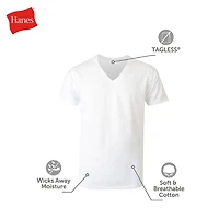Hanes® Ultimate Men's 3-Pack ComfortBlend® V-Neck T-Shirt Undershirts