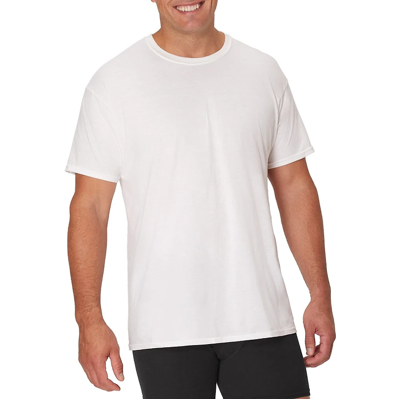 Hanes® Men's Big & Tall Ultimate 3-Pack ComfortSoft® Crewneck T-Shirts Undershirts 787BM3