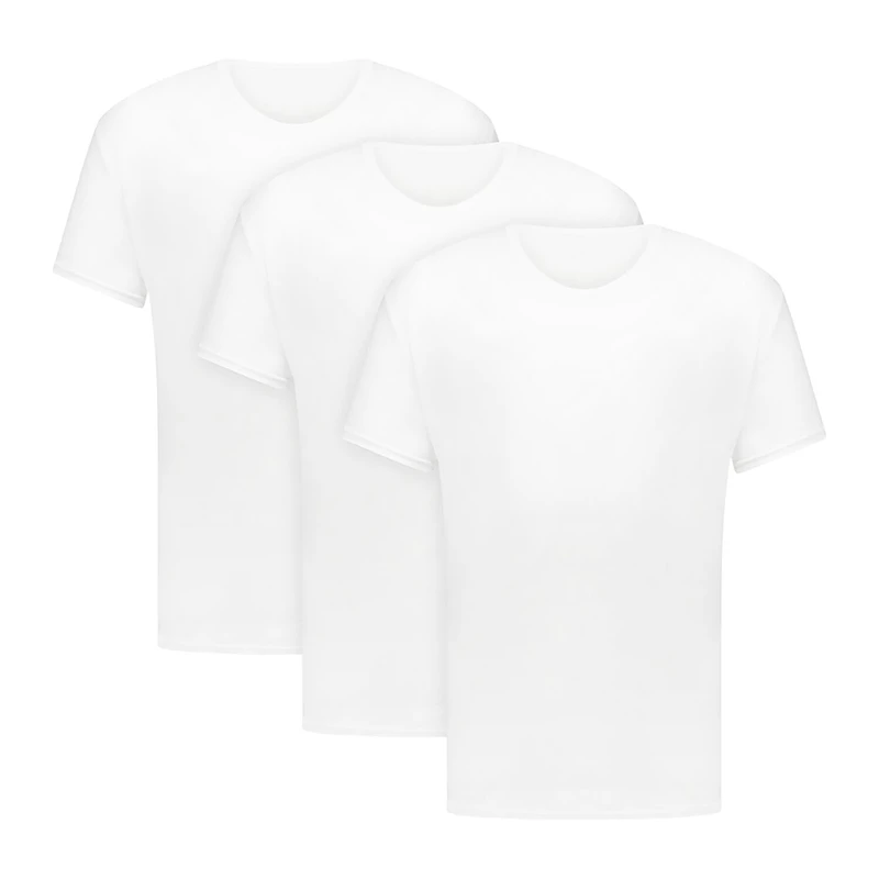 Hanes Mens 3 Pack Short Sleeve Crew Neck MOISTURE_WICKING T-Shirt Big and Tall