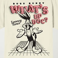 Novelty Mens Crew Neck Short Sleeve Relaxed Fit Looney Tunes Graphic T-Shirt