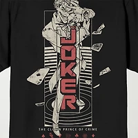 Novelty Mens Crew Neck Short Sleeve Relaxed Fit Batman Graphic T-Shirt