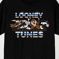 Novelty Mens Crew Neck Short Sleeve Relaxed Fit Looney Tunes Graphic T-Shirt