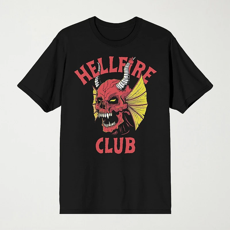 Novelty Mens Crew Neck Short Sleeve Relaxed Fit Stranger Things Graphic T-Shirt