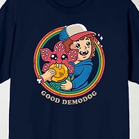 Novelty Mens Crew Neck Short Sleeve Relaxed Fit Stranger Things Graphic T-Shirt