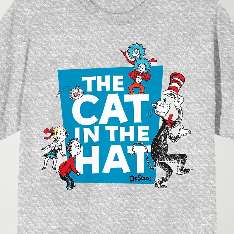 Novelty Mens Crew Neck Short Sleeve Relaxed Fit Dr. Seuss Graphic T-Shirt