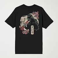 Novelty Mens Crew Neck Short Sleeve Relaxed Fit Godzilla Graphic T-Shirt