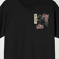 Novelty Mens Crew Neck Short Sleeve Relaxed Fit Godzilla Graphic T-Shirt