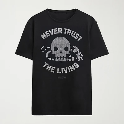 Novelty Mens Crew Neck Short Sleeve Relaxed Fit Beetlejuice Graphic T-Shirt