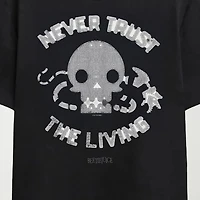 Novelty Mens Crew Neck Short Sleeve Relaxed Fit Beetlejuice Graphic T-Shirt