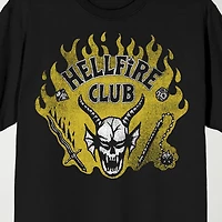 Novelty Mens Crew Neck Short Sleeve Relaxed Fit Stranger Things Graphic T-Shirt