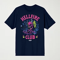 Novelty Mens Crew Neck Short Sleeve Relaxed Fit Stranger Things Graphic T-Shirt