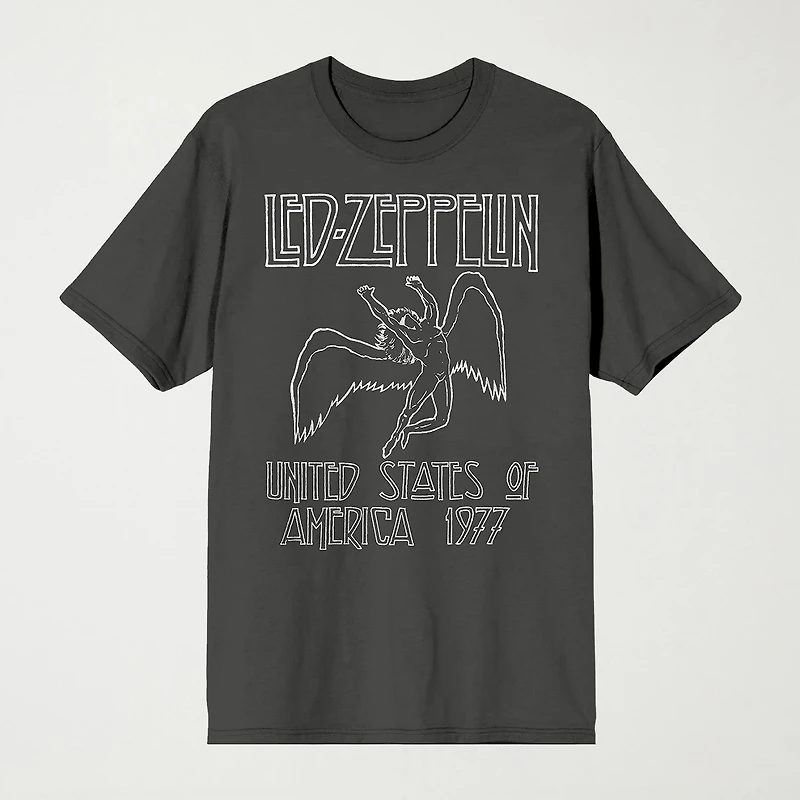 Novelty Mens Crew Neck Short Sleeve Relaxed Fit Graphic T-Shirt