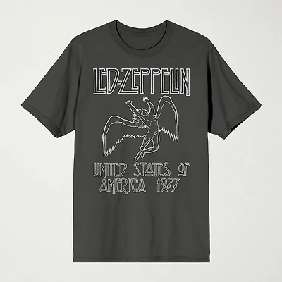 Novelty Mens Crew Neck Short Sleeve Relaxed Fit Graphic T-Shirt