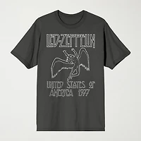 Novelty Mens Crew Neck Short Sleeve Relaxed Fit Graphic T-Shirt