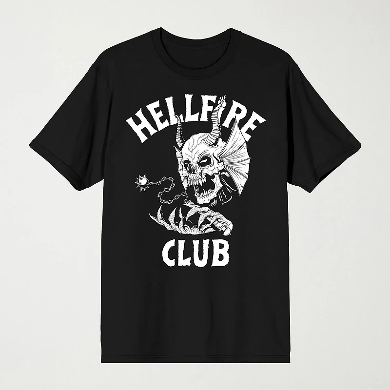 Novelty Mens Crew Neck Short Sleeve Relaxed Fit Stranger Things Graphic T-Shirt