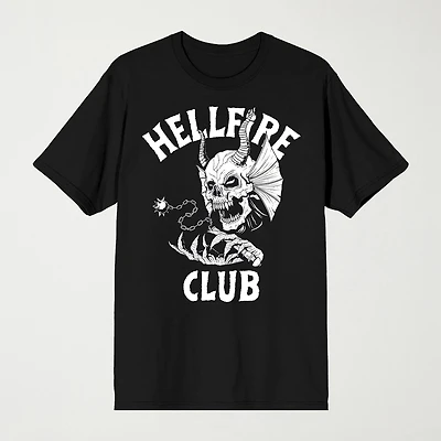 Novelty Mens Crew Neck Short Sleeve Relaxed Fit Stranger Things Graphic T-Shirt