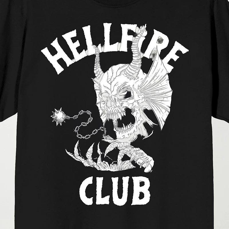 Novelty Mens Crew Neck Short Sleeve Relaxed Fit Stranger Things Graphic T-Shirt