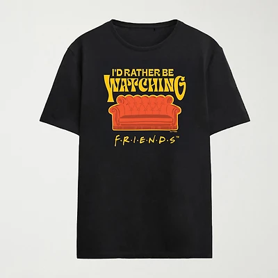 Novelty Mens Crew Neck Short Sleeve Relaxed Fit Friends Graphic T-Shirt