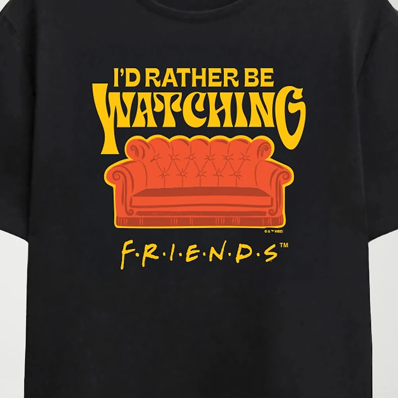 Novelty Mens Crew Neck Short Sleeve Relaxed Fit Friends Graphic T-Shirt