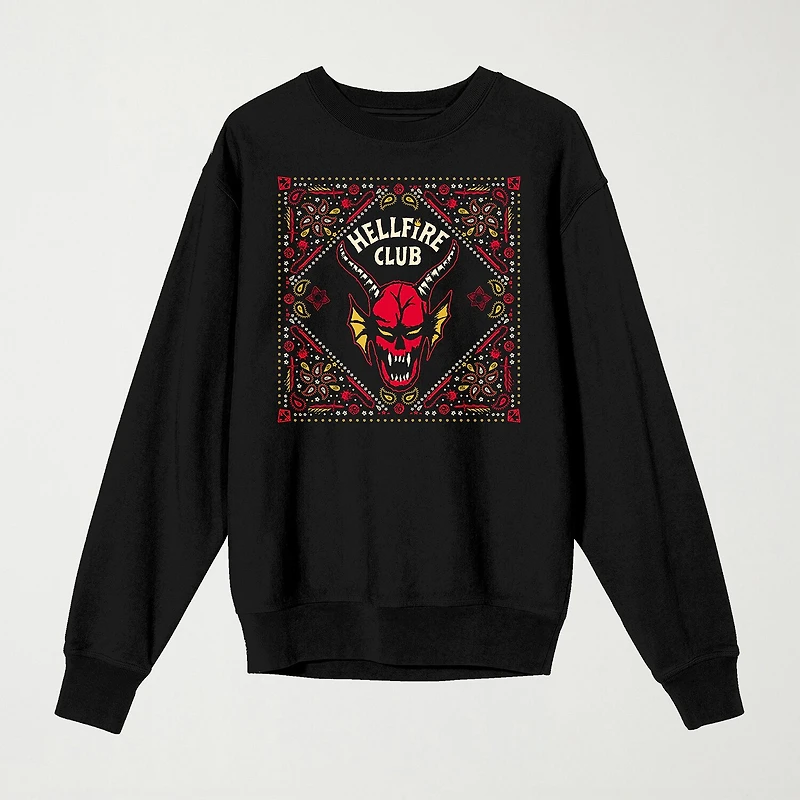 Novelty Mens Crew Neck Long Sleeve Stranger Things Sweatshirt