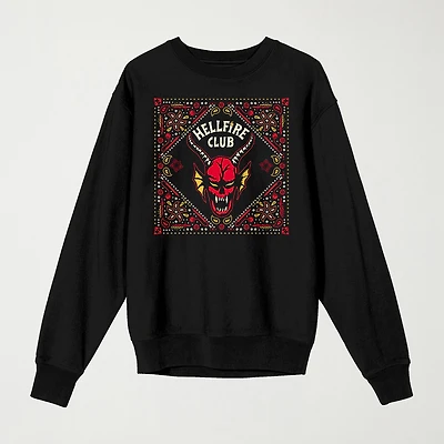 Novelty Mens Crew Neck Long Sleeve Stranger Things Sweatshirt