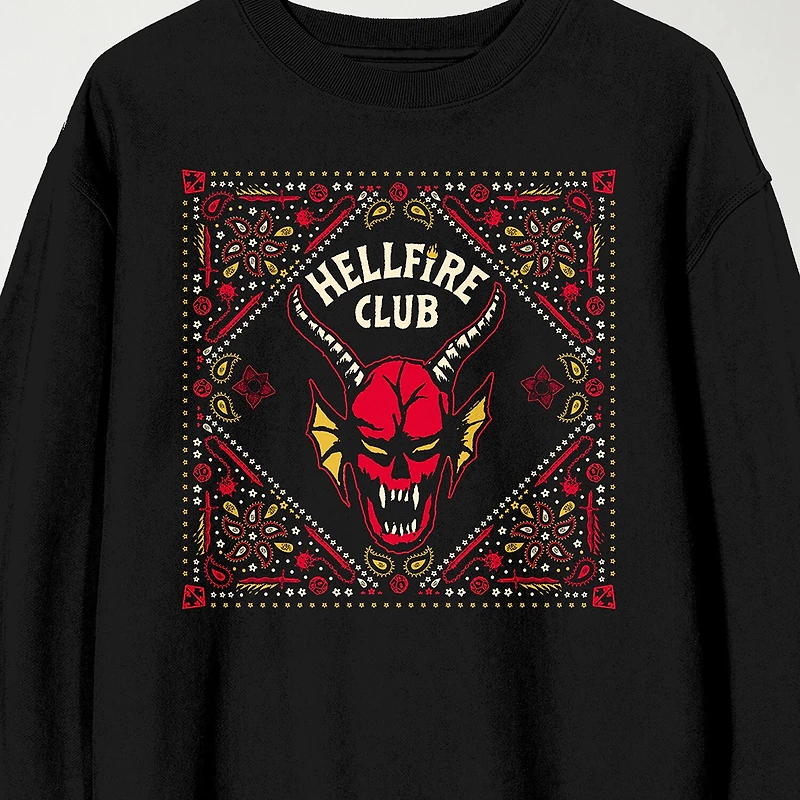 Novelty Mens Crew Neck Long Sleeve Stranger Things Sweatshirt