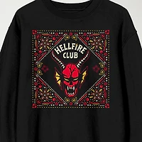 Novelty Mens Crew Neck Long Sleeve Stranger Things Sweatshirt