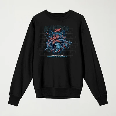 Novelty Mens Crew Neck Long Sleeve Stranger Things Sweatshirt