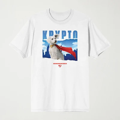 Novelty Mens Crew Neck Short Sleeve Relaxed Fit Superman Graphic T-Shirt