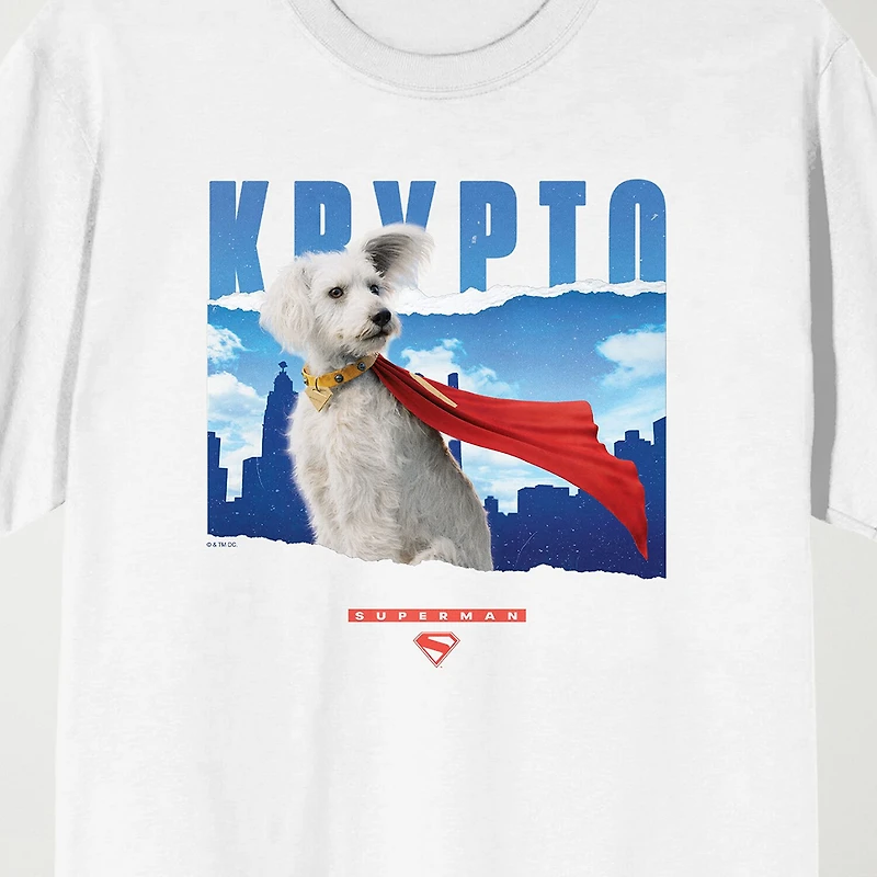 Novelty Mens Crew Neck Short Sleeve Relaxed Fit Superman Graphic T-Shirt