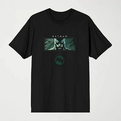Novelty Mens Crew Neck Short Sleeve Relaxed Fit Batman Graphic T-Shirt