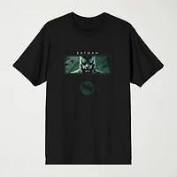 Novelty Mens Crew Neck Short Sleeve Relaxed Fit Batman Graphic T-Shirt