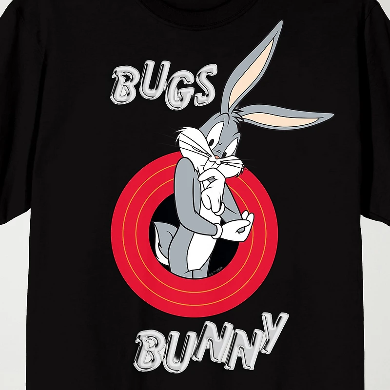 Novelty Mens Crew Neck Short Sleeve Relaxed Fit Looney Tunes Graphic T-Shirt