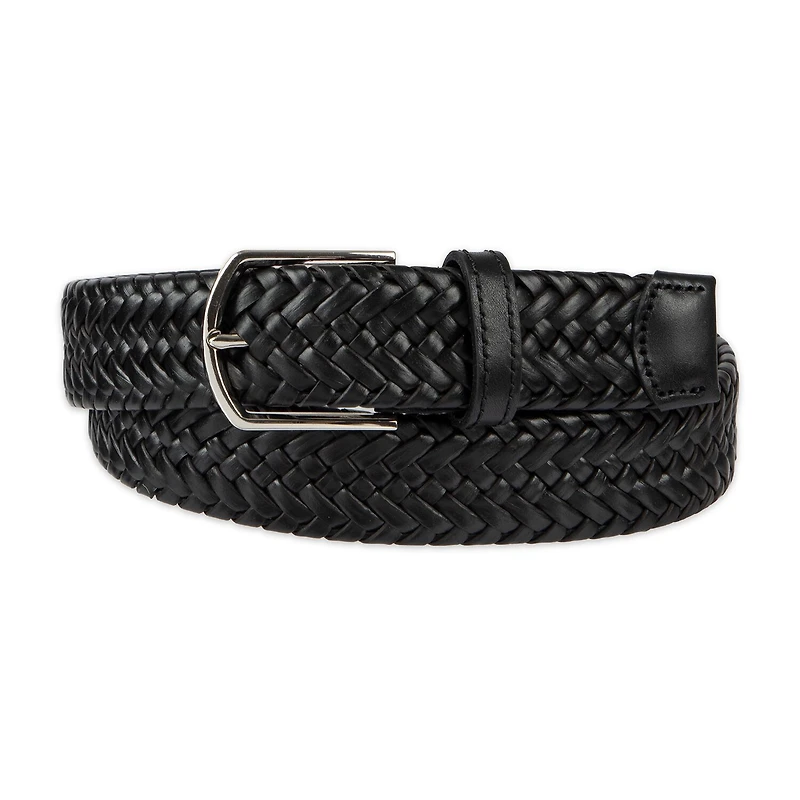 Haggar Leather 35mm Lace Mens Belt