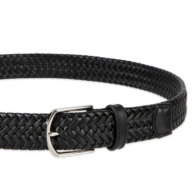 Haggar Leather 35mm Lace Mens Belt