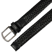 Haggar Leather 35mm Lace Mens Belt