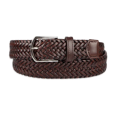 Haggar Leather 35mm Lace Mens Belt