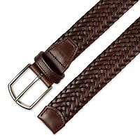 Haggar Leather 35mm Lace Mens Belt