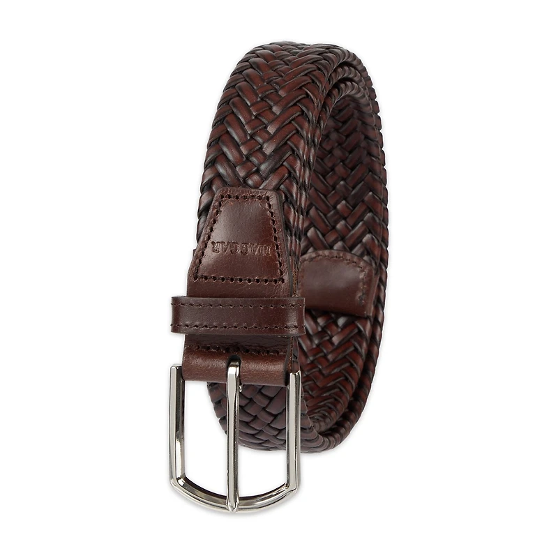 Haggar Leather 35mm Lace Mens Belt