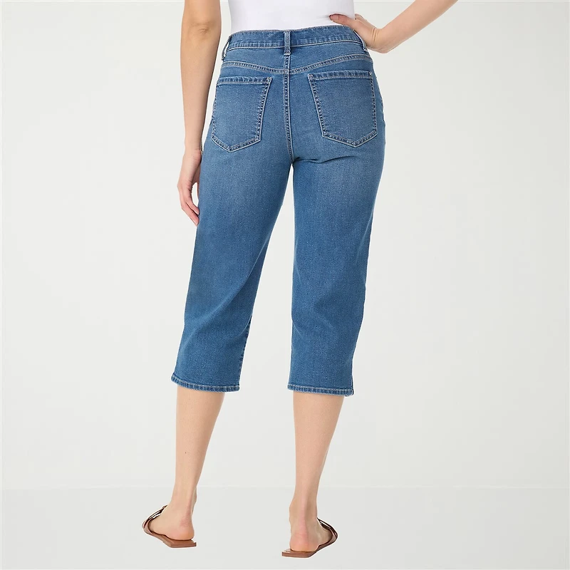 Gloria Vanderbilt Amanda Womens High Rise Capri Jean