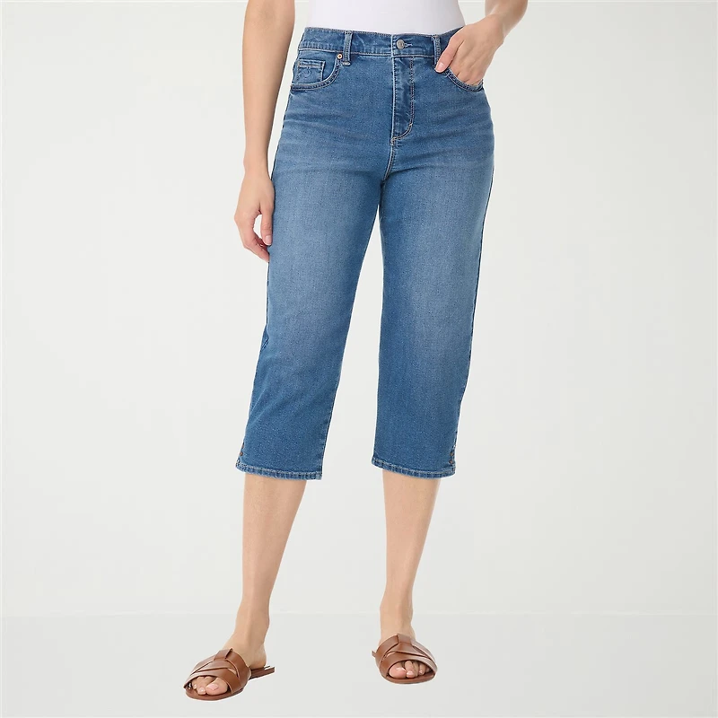 Gloria Vanderbilt Amanda Womens High Rise Capri Jean